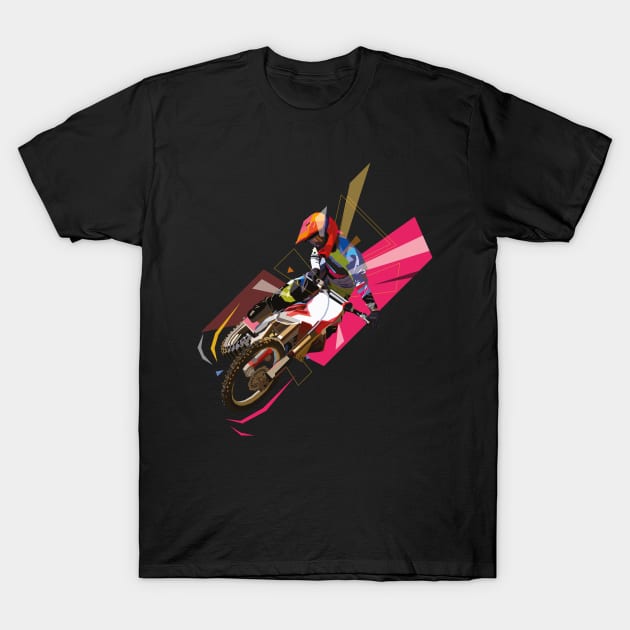 Motocross T-Shirt by difrats